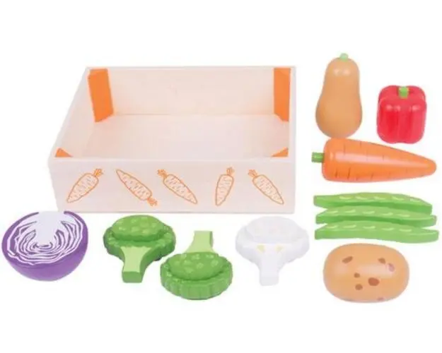 Cutiuta cu legume din lemn BigJigs