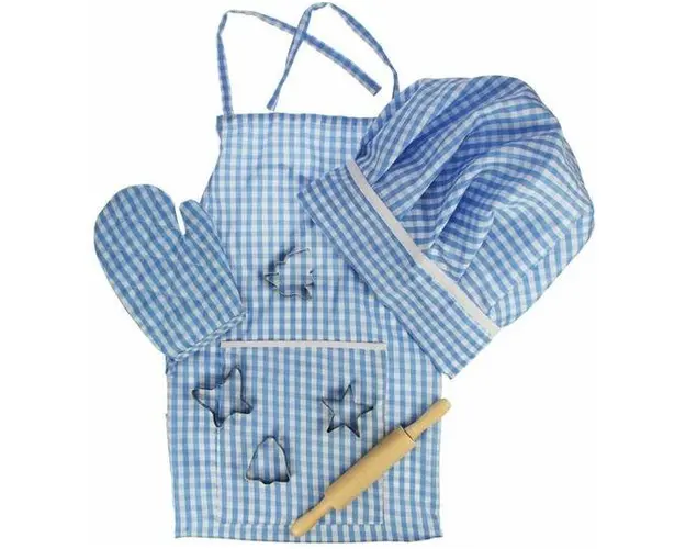 Set sortulet si accesorii BigJigs (Albastru)