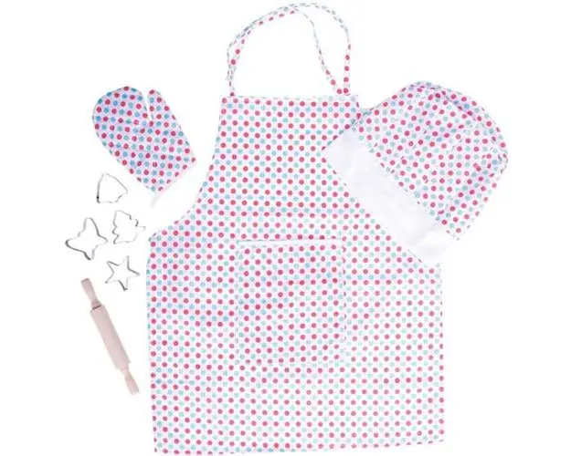 Set sortulet si accesorii BigJigs (Alb cu buline)