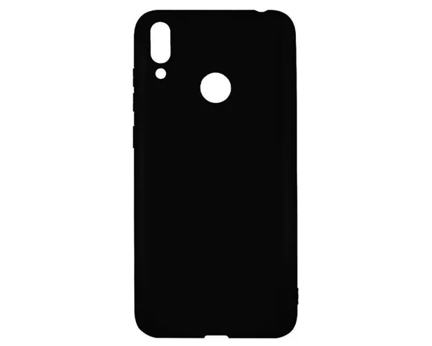 Protectie Spate Lemontti Silky LEMSLKHY719N pentru Huawei Y7 2019 (Negru)