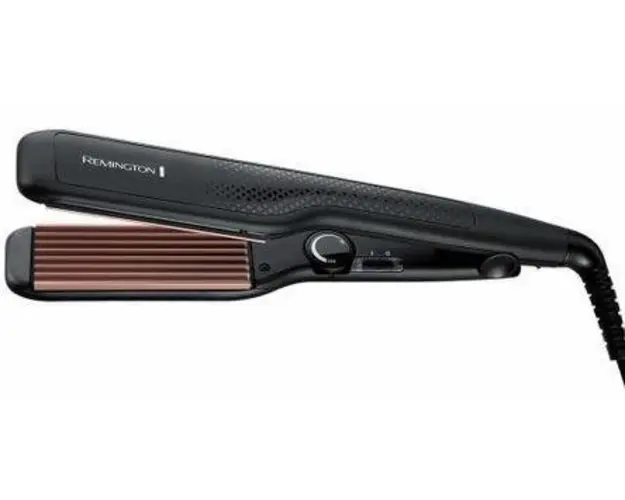 Placa de creponat parul Remington Ceramic Crimp S3580, 150-220 C, Placi ceramice (Negru)