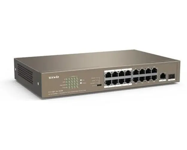 Switch Tenda TEF1118P-16-150W, 16 Porturi, PoE