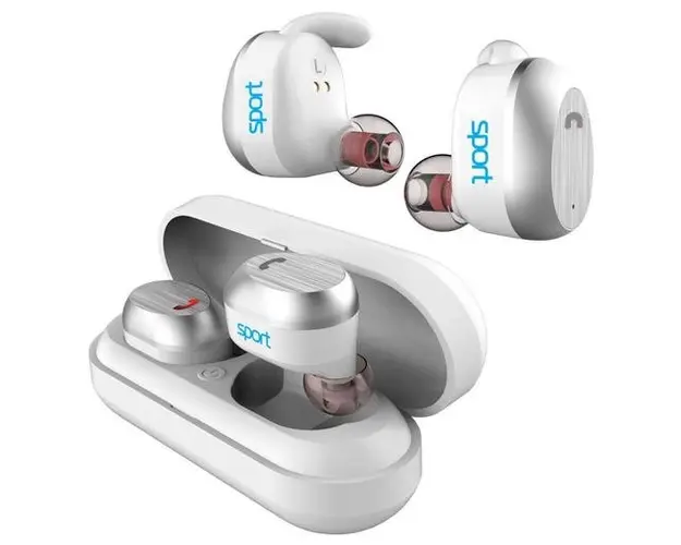 Casti Alergare Elari NanoPods Sport, Microfon (Alb)