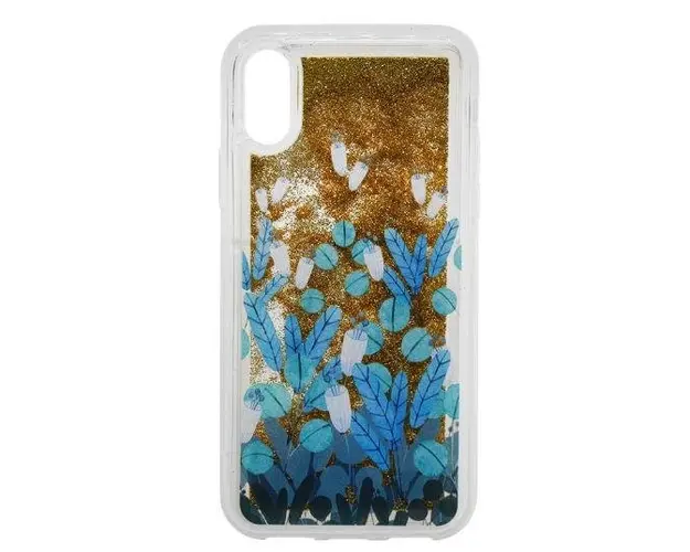 Protectie Spate Lemontti Liquid Sand LEMLIQSXSBF pentru Apple iPhone XS/X