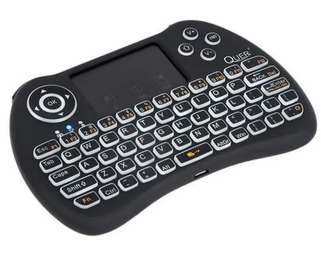 Tastatura Wireless Quer KOM0973, dedicata Smart TV (Negru)
