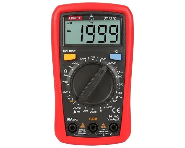 Multimetru Digital UNI-T UT131D (Negru/Rosu)