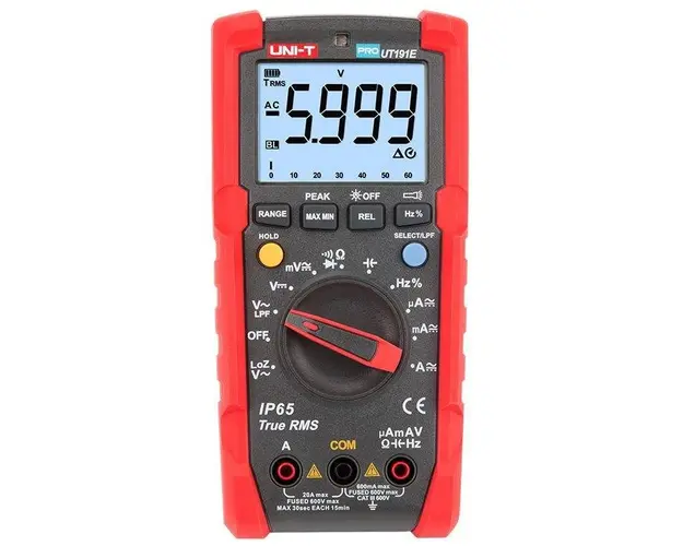 Multimetru Digital UNI-T UT191E (Negru/Rosu)