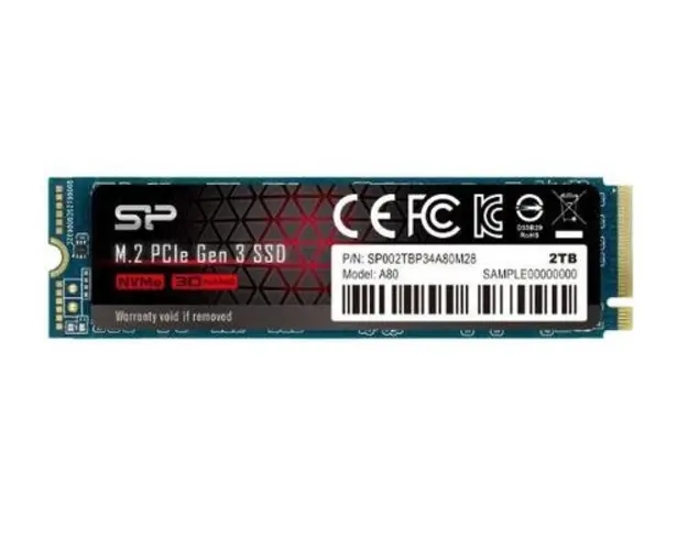 SSD Silicon Power P34A80, 512GB, M.2 PCIe Gen3 x4 NVMe