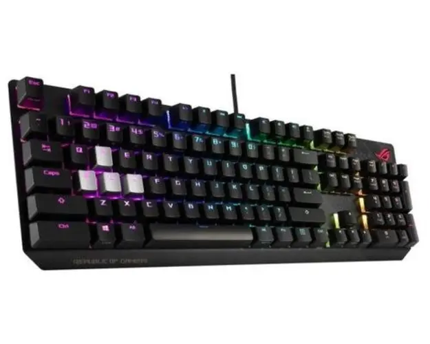 Tastatura Gaming ASUS ROG Strix Scope, Mecanica, Iluminata RGB, Cherry MX Red (Negru)