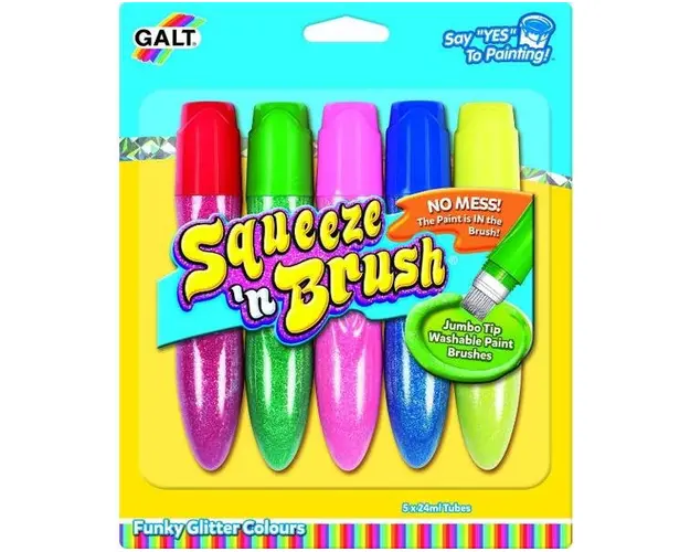 Squeeze'n Brush Galt, 5 culori cu sclipici