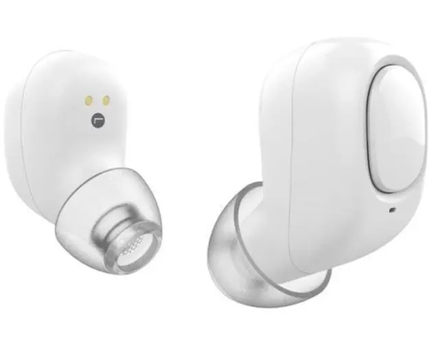 Casti Stereo Elari EarDrops, Bluetooth, Microfon (Alb)