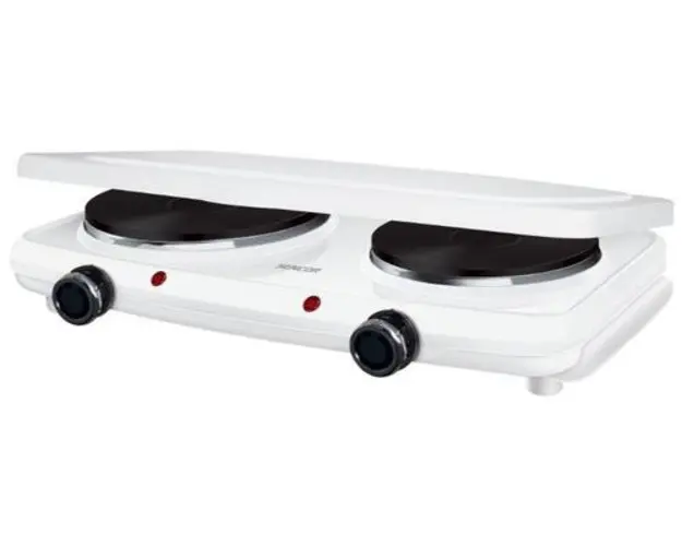Plita electrica Sencor SCP 2271WH, 2 arzatoare, 2500 W (Alb)