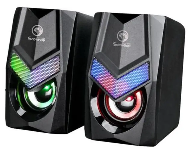 Boxe Marvo SG-118, iluminare Rainbow (Negru)