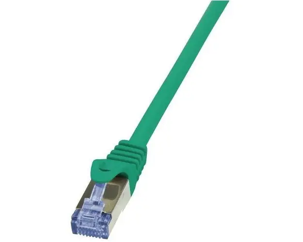 Cablu S/FTP LogiLink CQ3055S, Cat.6A, Patchcord (Verde)