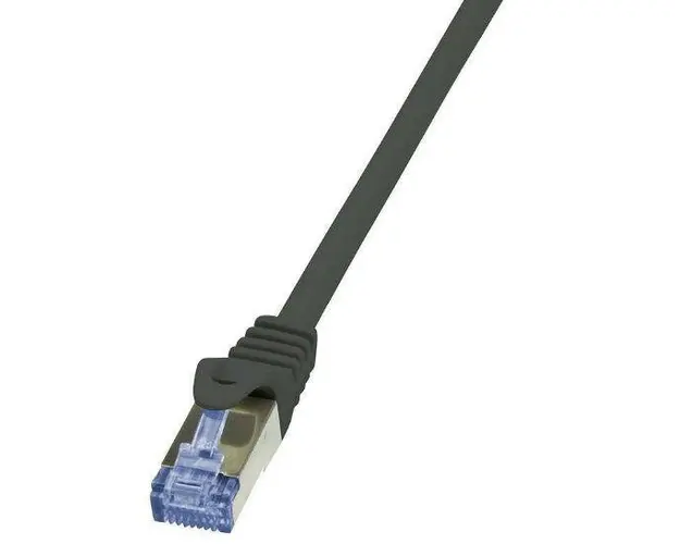 Cablu S/FTP LogiLink CQ3043S, Cat.6A, Patchcord (Negru)