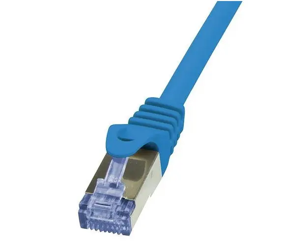 Cablu S/FTP LogiLink CQ3016S, Cat.6A, Patchcord (Albastru)