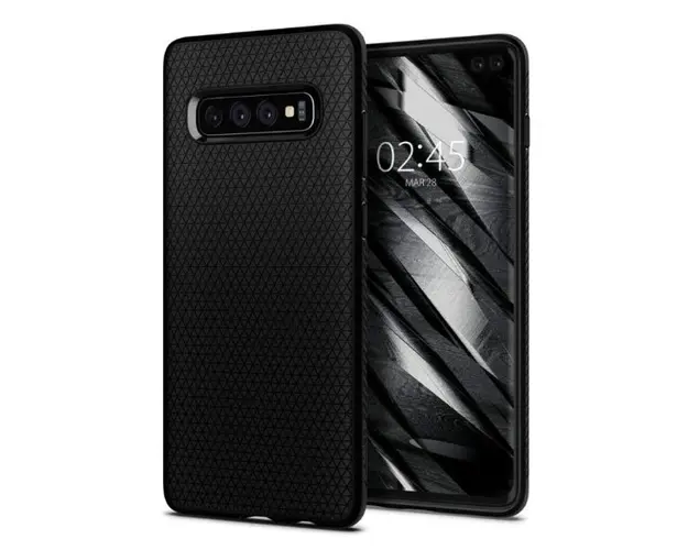 Protectie Spate Spigen Liquid Air 606CS25764 pentru Samsung Galaxy S10 Plus G975 (Negru)