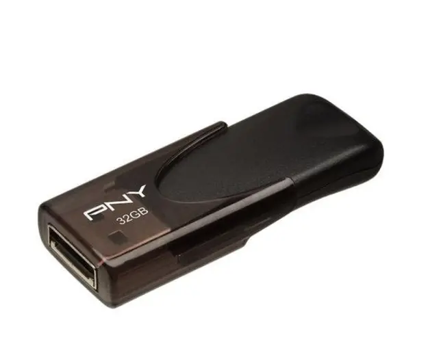 Stick USB PNY Attache, 32GB, USB 2.0 (Negru)