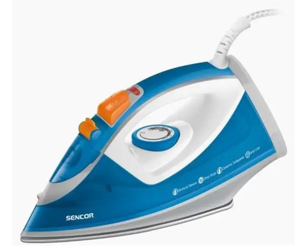 Fier de calcat cu aburi Sencor SSI 7710BL, Talpa ceramica, 2400 W (Albastru)