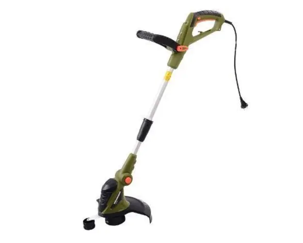 Motocoasa electrica Heinner VCE001, 550 W, 10.000 RPM, 30 cm latime lucru, 1.6 mm diametru fir, ax telescopic cu rotire la 180