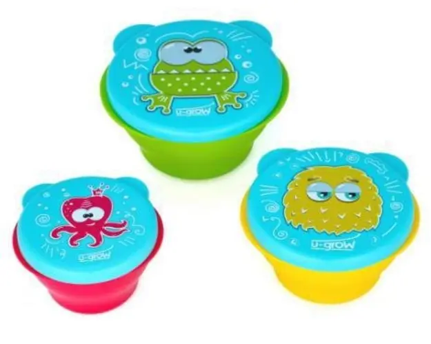 Set 3 boluri cu capac U-Grow A-1550