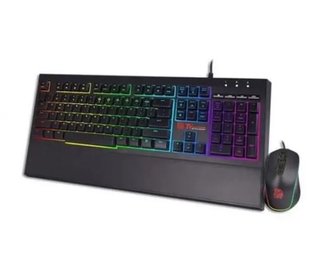 Kit tastatura + mouse Thermaltake eSPORTS Challenger Elite RGB, USB (Negru)