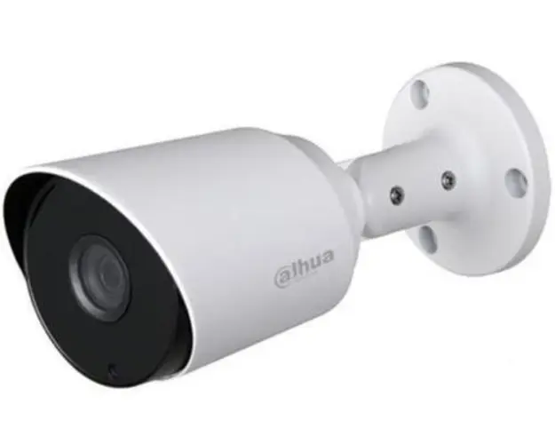 Camera Supraveghere Video Dahua HAC-HFW1200T-A-0280B, Bullet, 2MP, 1/2.7inch CMOS, 2.8mm, IR 20m (Alb/Negru)