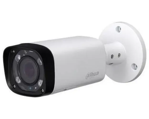 Camera Supraveghere Video Dahua HAC-HFW1220RP-VF-IRE6-27135, 2MP, HD-CVI, 1/2.9inch CMOS, 2.7-13.5mm, IR 60m, IP67 (Alb/Negru)