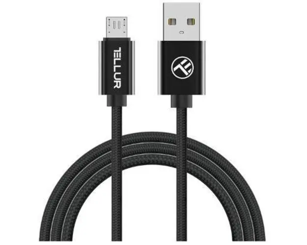 Cablu de date Tellur TLL155322 Micro USB, 2m (Negru)