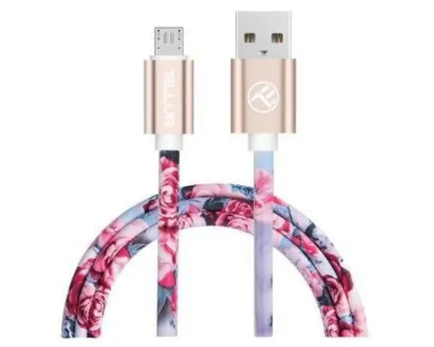 Cablu de date Tellur TLL155302 Micro USB, 1m (Multicolor)