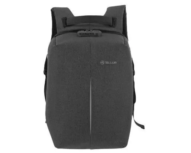 Rucsac Laptop Tellur TLL611222, 15.6inch, USB, antifurt v2 (Negru)