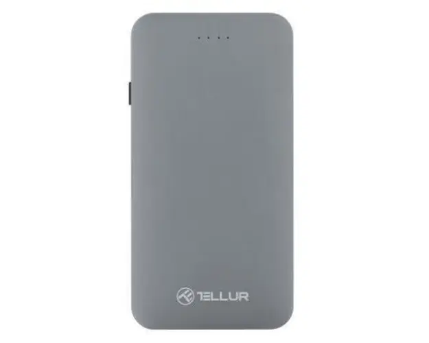 Acumulator extern Tellur TLL158131, 5000 mAh, 3.0A, cablu 3 in 1 (Gri)