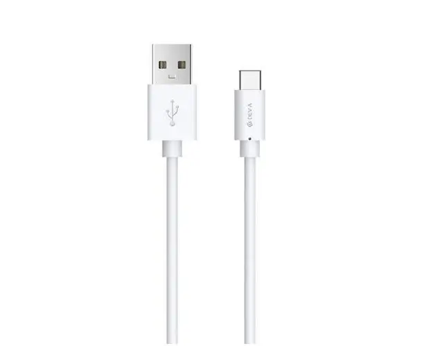 Cablu de date Devia Kintone, USB - USB Type-C, 1m (Alb)