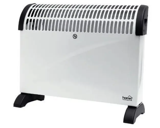 Convector Home FK330, termostat, 2000W, 3 trepte (Alb/Negru)