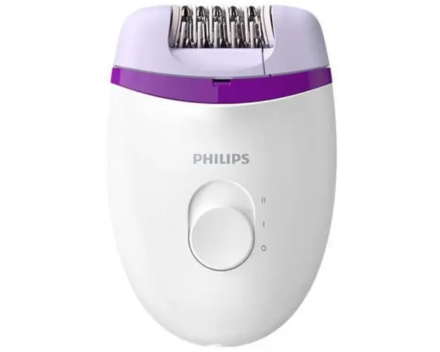Epilator Philips Satinelle Essential BRE225/00, 2 viteze (Alb/Mov)