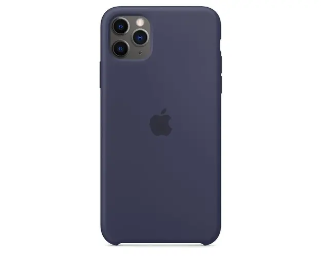 Protectie Spate Apple MWYW2ZM/A pentru iPhone 11 Pro Max, Silicon (Albastru)