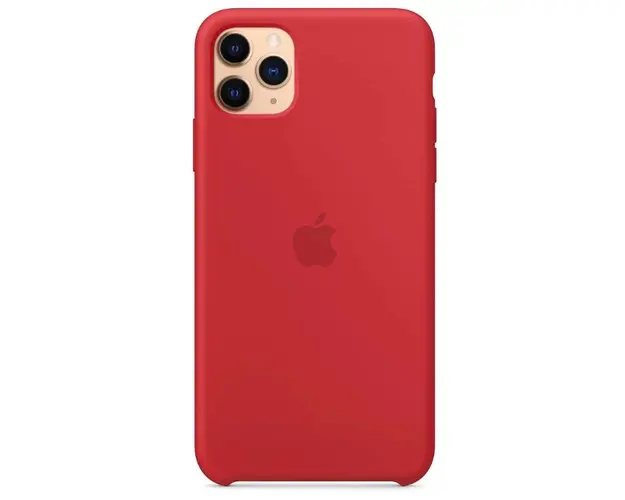 Protectie Spate Apple MWYV2ZM/A pentru iPhone 11 Pro Max, Silicon (Rosu)