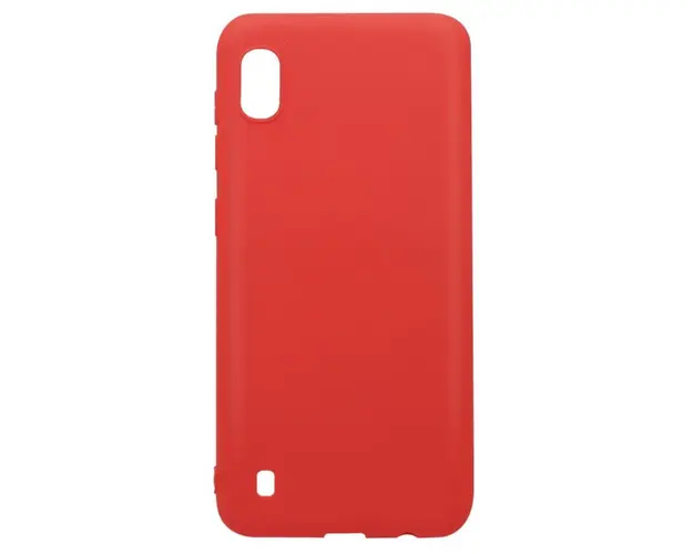 Protectie Spate Lemontti Silky LEMSILSLKA10R pentru Samsung Galaxy A10 (Rosu)