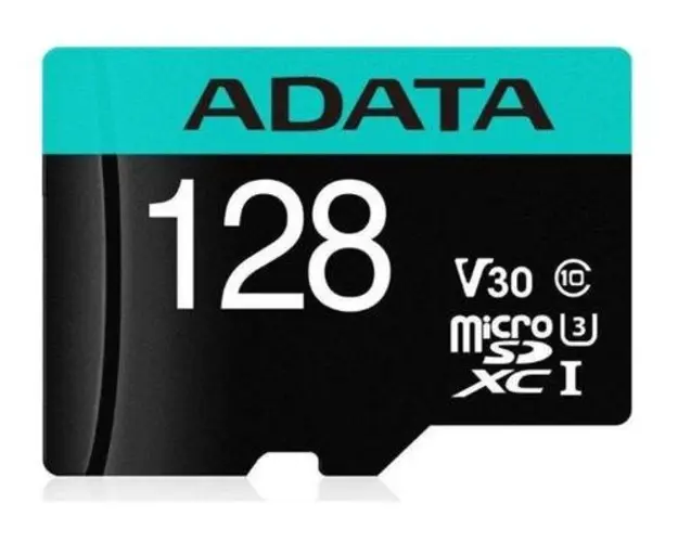 Card de memorie ADATA Premier, MicroSDXC, 128GB, UHS-I, Class 10, U3 + Adaptor microSD