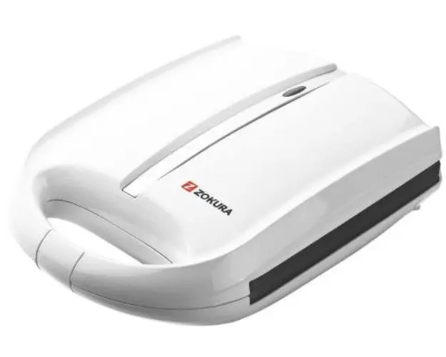 Aparat de facut nuci umplute Zokura Z1042, 1400W, 12 forme (Alb)
