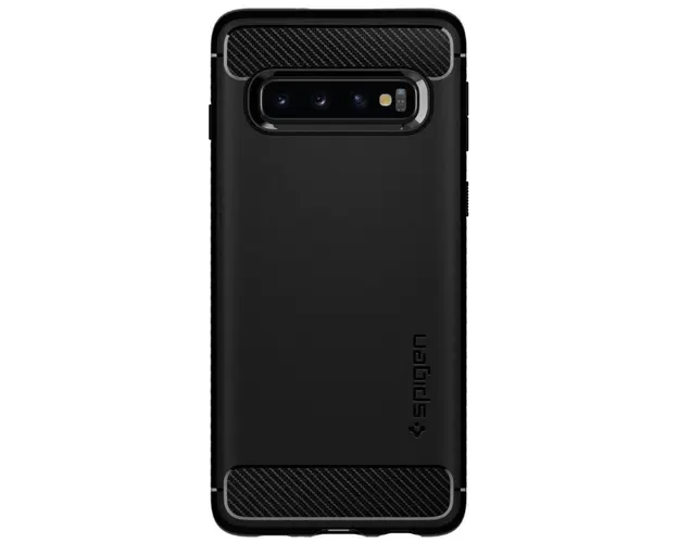 Protectie Spate Spigen Rugged Armor 605CS25800 pentru Samsung Galaxy S10 G973 (Negru)