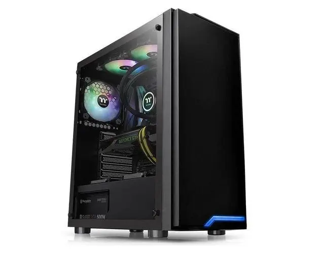 Carcasa Thermaltake H100, MidTower, Tempered Glass (Negru)
