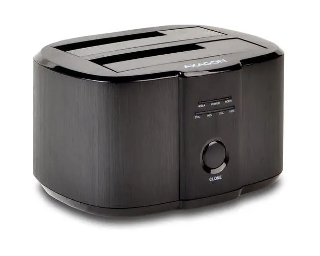 Rack AXAGON ST DUAL Dock Station, 2.5/3.5inch - USB 3.0 (Negru)