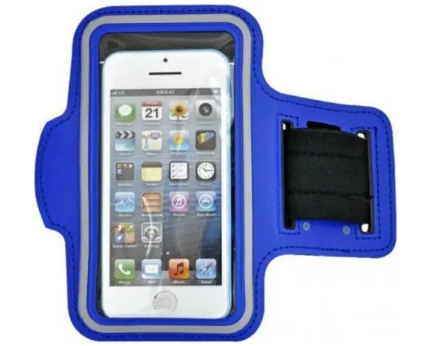 Husa Armband Universala Procell PARMIPH6BL, pana la 5inch (Gri/Albastru)