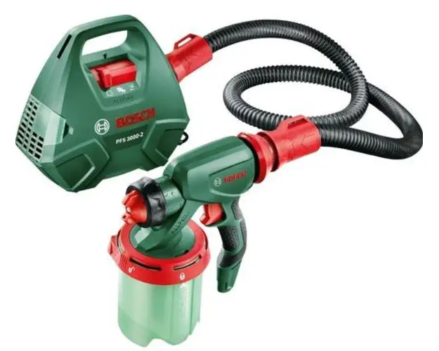 Pistol de vopsit Bosch PFS 3000-2, 650 W, 1000 ml capacitate rezervor, 300 ml/min capacitate pompare, sistem SDS