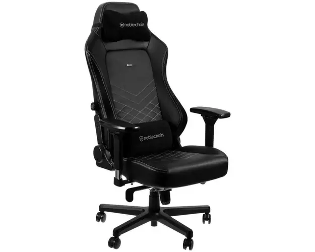 Scaun gaming Noblechairs Hero, reglabil (Negru/Alb)