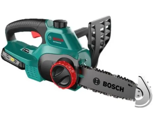 Drujba cu acumulator Bosch UniversalChain 18, 18 V, 20 cm lungime lama, 4.5 m/s viteza lant, accesorii incluse