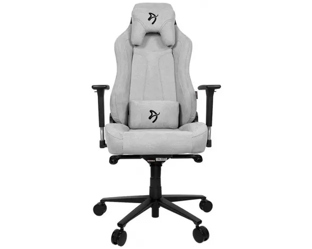 Scaun gaming Arozzi Vernazza Soft Fabric, reglabil (Gri deschis)