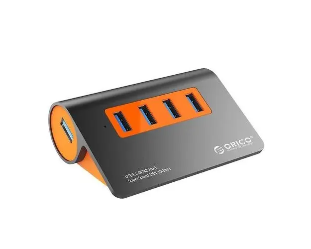 Hub USB Orico M3H4-G2, 4 x USB3.0 (Gri)