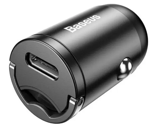 Incarcator Auto Baseus Tiny Star Mini VCHX-B0G, Quick Charge, Port PD Type-C (Gri)